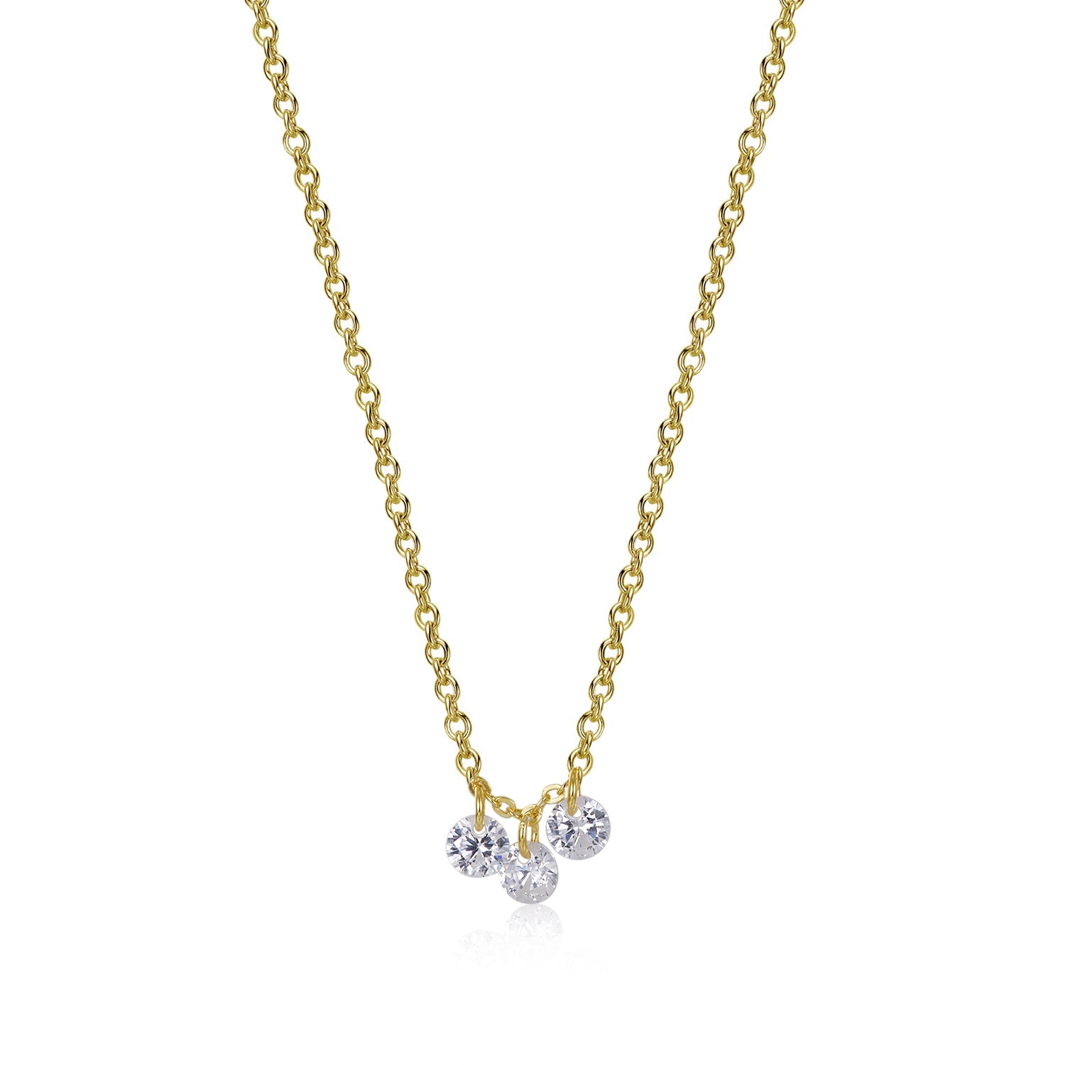 CZ Trio Necklace
