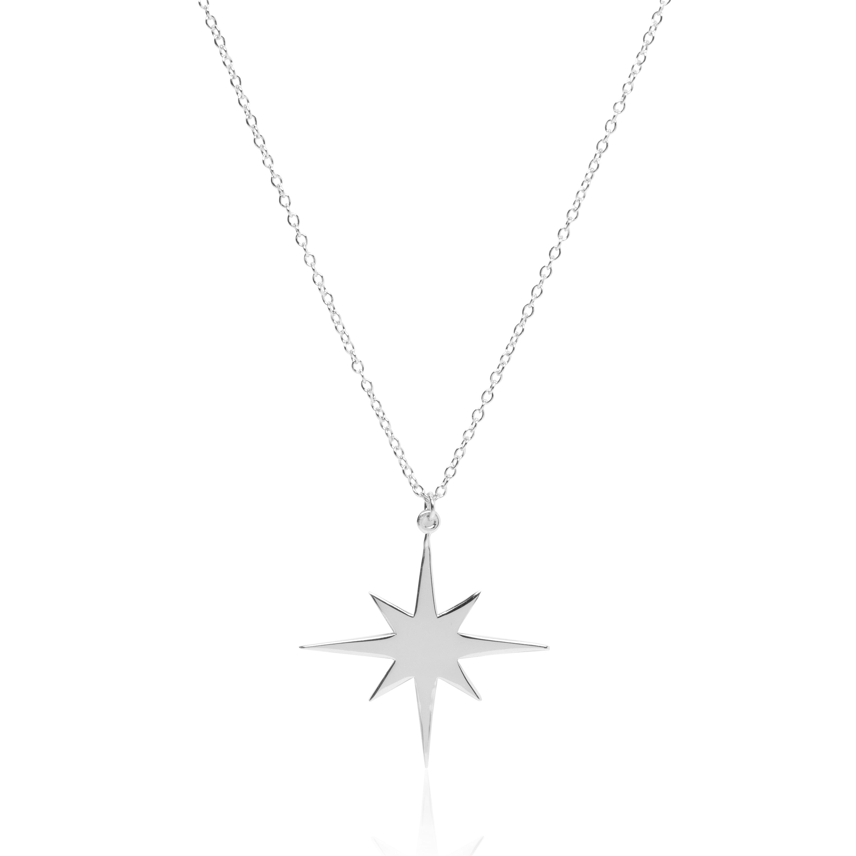 North Star Guiding Silver Necklace