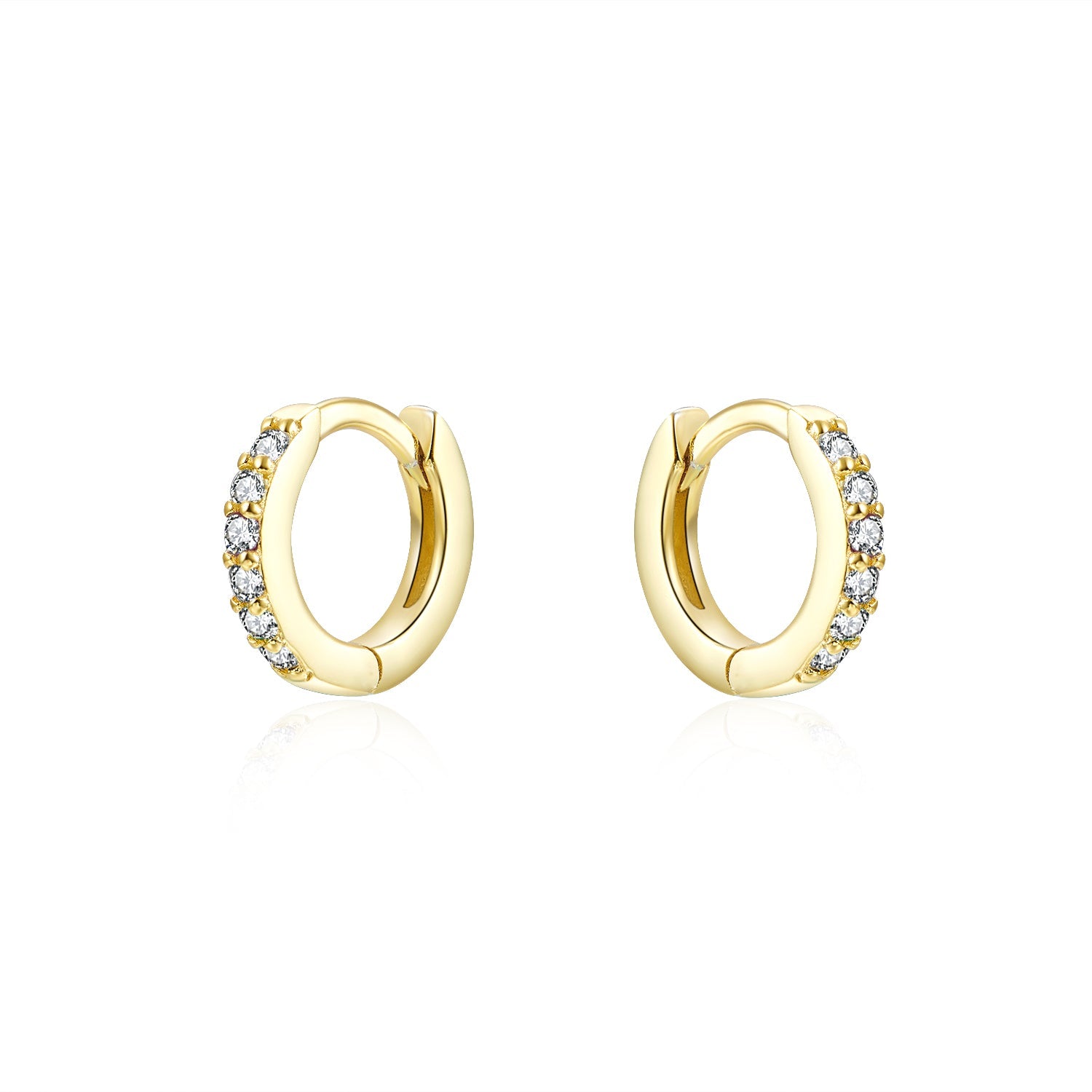CZ Line Huggie Earring