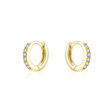 CZ Line Huggie Earring