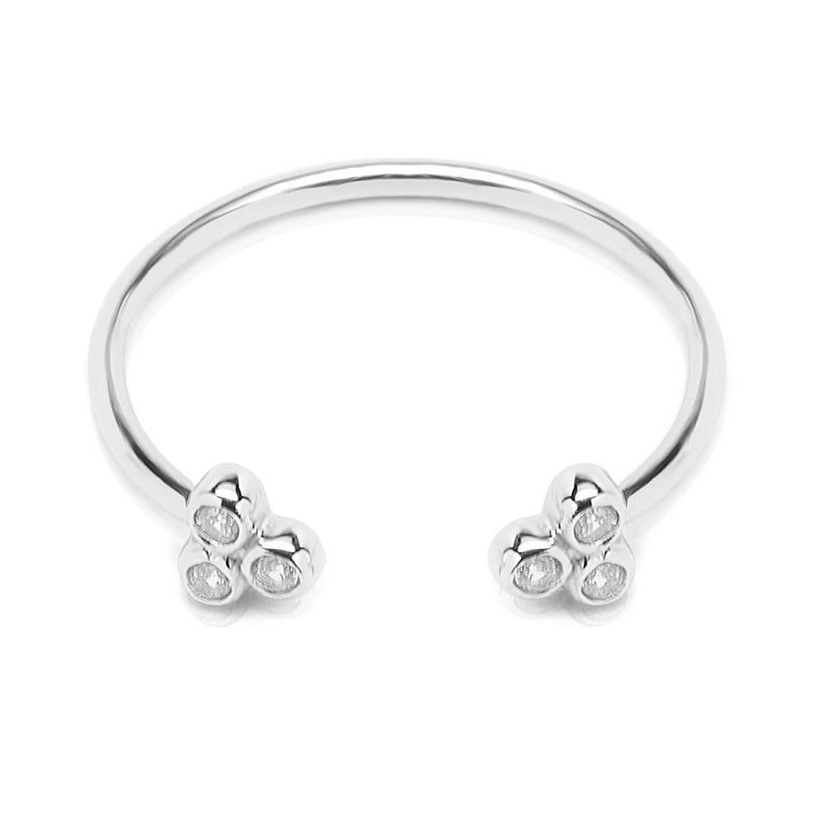 Triple Play Silver Ring