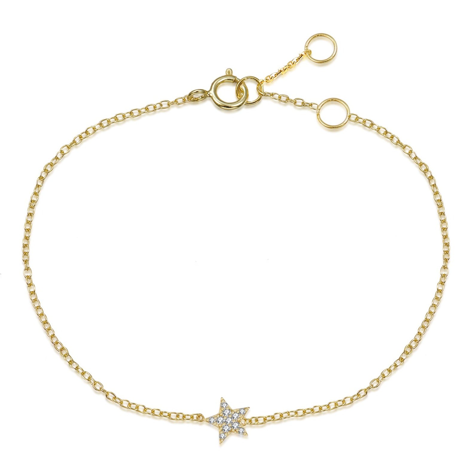 CZ Star Charm Bracelet