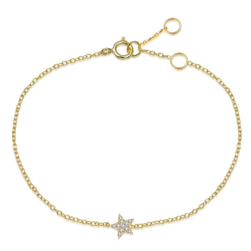 CZ Star Charm Bracelet