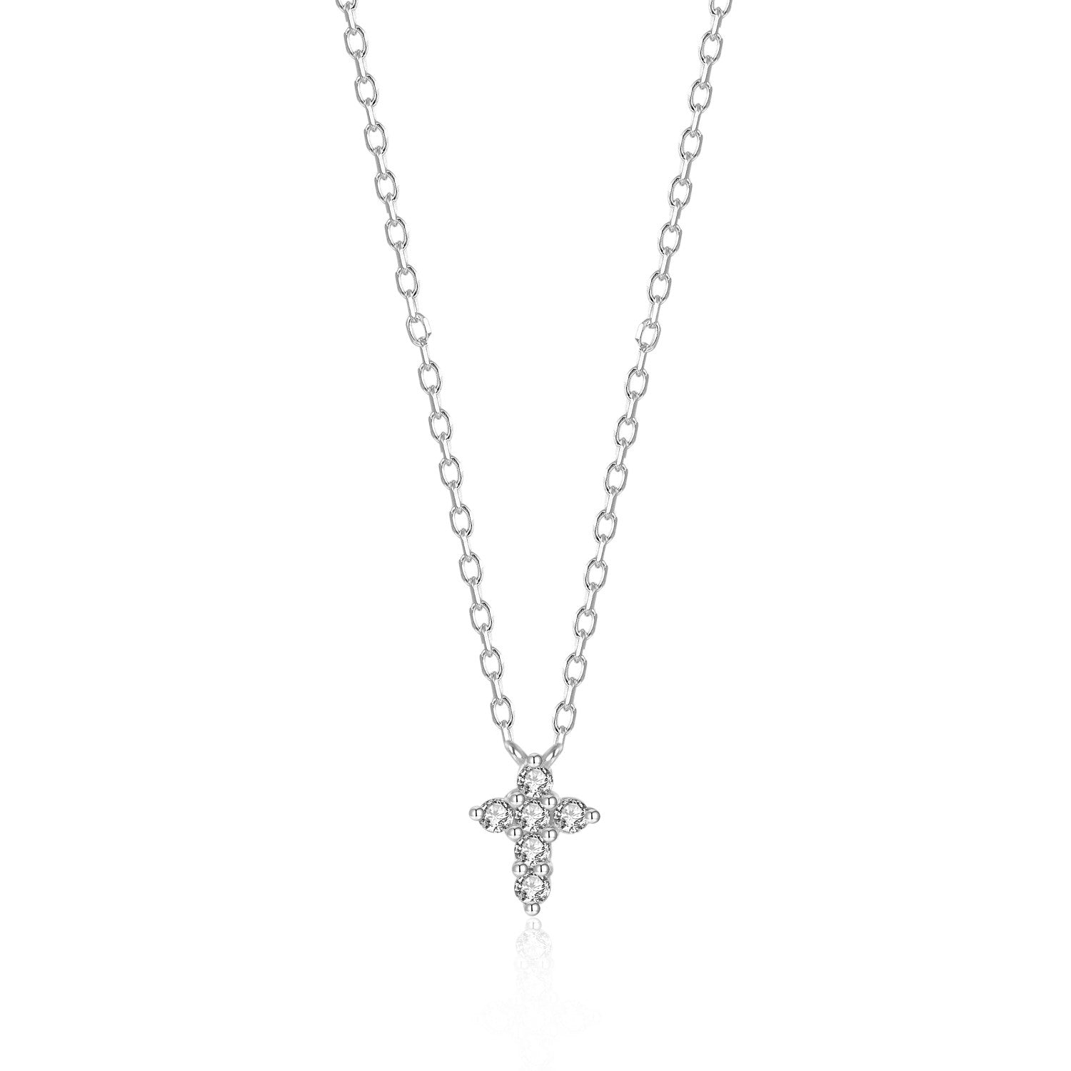Boho Zirconia Cross Necklace