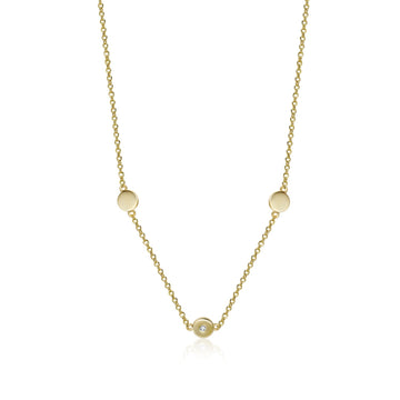 CZ Trio Dot Necklace