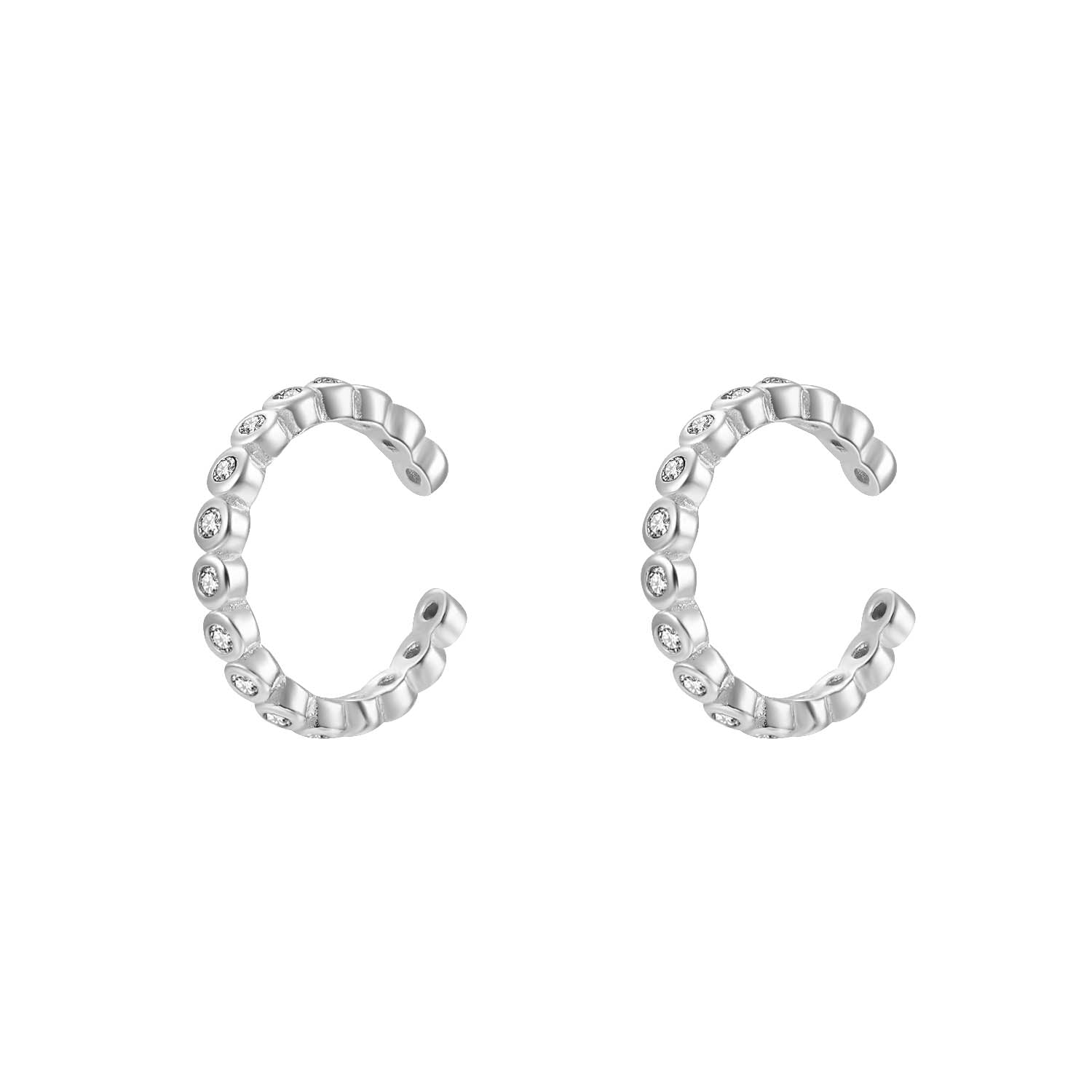 CZ Braided Cuff Earring