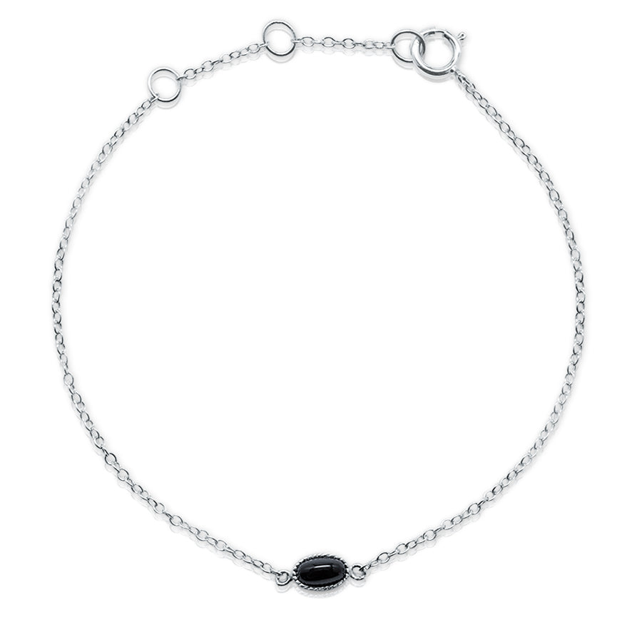My Onyx Lover Silver Bracelet