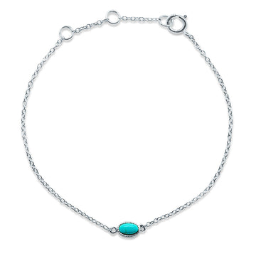 Turquoise Skies Gem Silver Bracelet