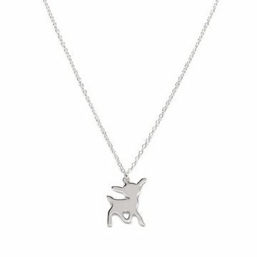 Baby Deer Silver Necklace