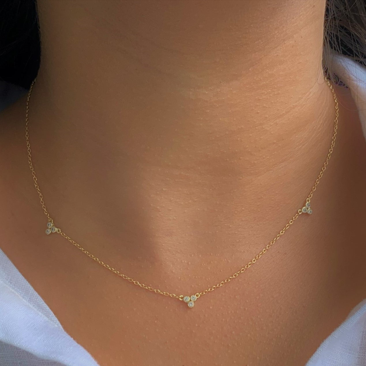Treble Zirconia Necklace