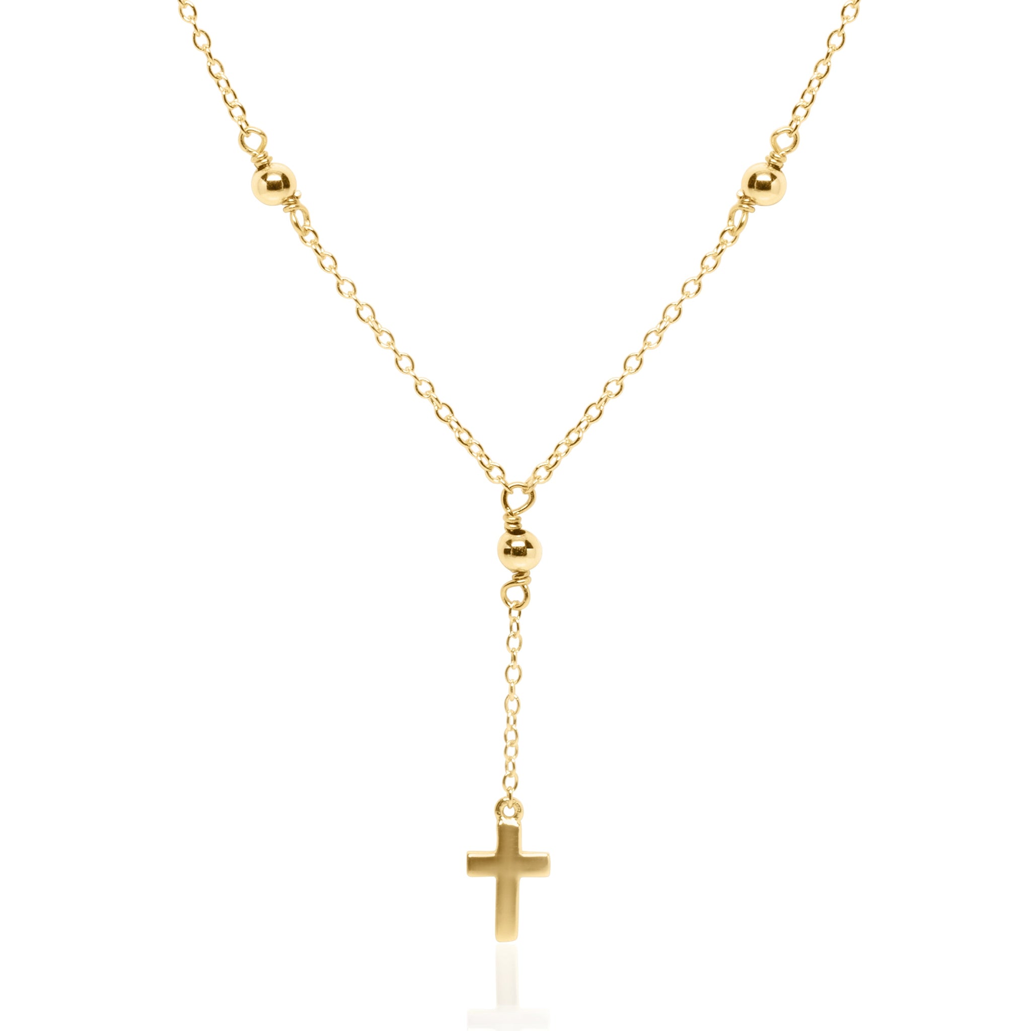 Rosary Cross Necklace