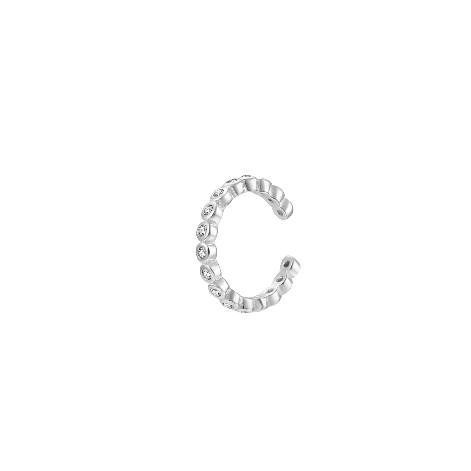 CZ Braided Cuff Earring